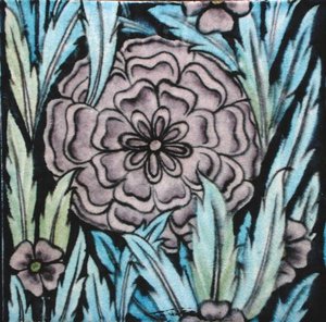 Carreau avec motif floral