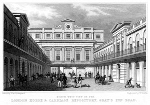 Dépôt de chevaux et de voitures de Londres, Grays Inn Road