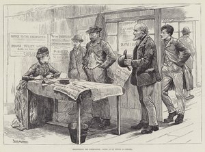 Enregistrement des chômeurs, scène dans un bureau à Chelsea - William Douglas Almond