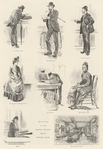 Croquis au Bureau Général des Registres, Somerset House