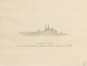 Cathédrale de Lichfield - Vue sud-ouest