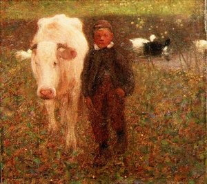 La Vache Blanche - William Edward Stott