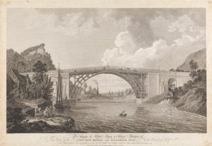 Vue du pont en fonte près de Coalbrookdale