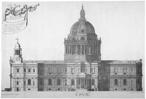 Élévation sud de la cathédrale Saint-Paul, Londres