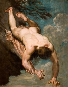 Manlius précipité du rocher, 1818