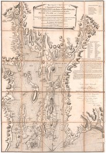 Carte topographique de Rhode Island par Blaskewitz - William Faden