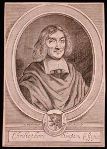 Portrait de Christopher Simpson (c.1605-69)