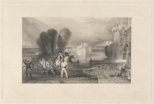 Mannering, Hazlewood et contrebandiers - William Finden