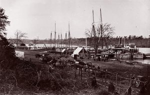 Broadway Landing, rivière Appomattox, 1864
