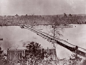 Pont de Ponton, Broadway Landing, rivière Appomattox, 1861-65 - William Frank Browne
