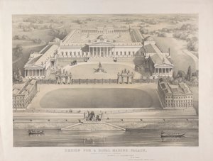 Brighton, conception pour un palais royal marin proposé