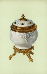 Vase, porcelaine de Fuchien, avec monture en vermeil Louis XIV (lithographie en couleur) - William Gibb