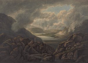 Vue des lacs Buttermere et Crummock Water - William Green