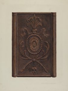 Poêle et plaque allemands de Pennsylvanie, vers 1939