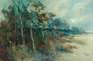 Arbres dans un paysage sablonneux, Heysham, 1915 - William H. Parkinson