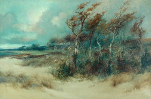Arbres dans une allée sablonneuse, Heysham, 1916 - William H. Parkinson