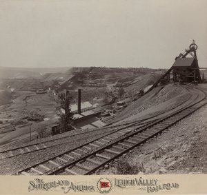 Knickerbocker Colliery près de Shenandoah, Lehigh Valley Railroad - William H. Rau