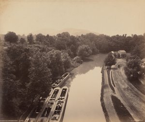 Canal Morris depuis le pont de Green - William H. Rau