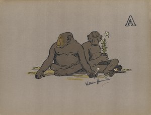 Lettre A, Anthropoïdes Esthétiques Adoptant des Attitudes Anormalement Apathiques - William Hammond