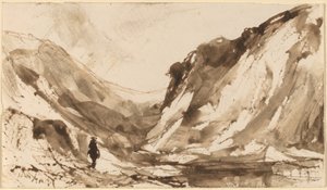 Vallée profonde dans un paysage montagneux