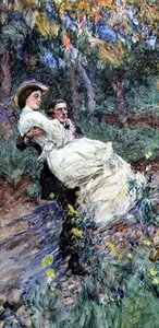 Traversée du ruisseau - William Hatherell