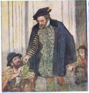 Shakespeare donne un sou à un mendiant, de My Magazine