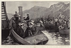 La croisière du roi et de la reine, le retour de Sa Majesté d