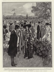 La première réunion de course sur le nouveau parcours à Phoenix Park, Dublin - William Hatherell