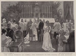 Le Mariage Royal à Vienne, la Cérémonie dans la Chapelle du Hofburg - William Hatherell