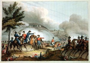 Bataille de Salamanque, 22 juillet 1812, gravée par J. Clarke, colorée par M. Dubourg
