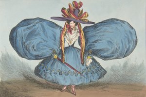 Bizarreries modernes par P. Pry Esq., Planche 1 : Les manches curieusement coupées, 30 juin 1829