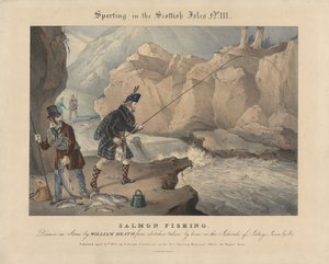 [Lot de quatre] La chasse et la pêche dans les îles écossaises : n° III. La pêche au saumon - William Heath