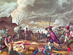 La Bataille de Toulouse, 10 avril 1814, gravée par J.C. Stadler