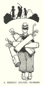 Un mari parfait pour le golf (lithographie) - William Heath Robinson