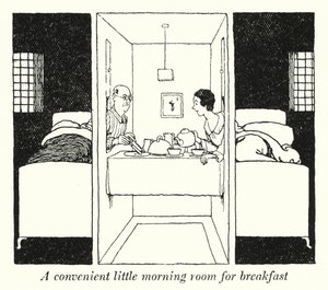 Une petite salle de petit-déjeuner pratique