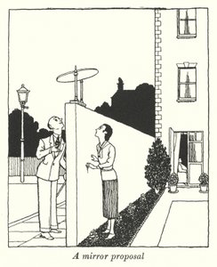Une proposition de miroir - William Heath Robinson