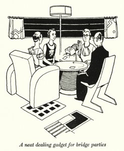 Un gadget pratique pour les soirées bridge - William Heath Robinson