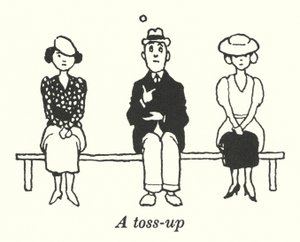 Un tirage au sort (lithographie) - William Heath Robinson