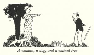 Une femme, un chien et un noyer (lithographie)
