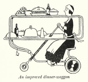 Un chariot de dîner amélioré