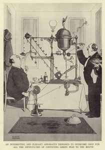 Un appareil intéressant et élégant conçu pour surmonter une fois pour toutes les difficultés de transporter des pois verts à la bouche