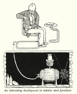 Un développement intéressant dans le mobilier en acier tubulaire - William Heath Robinson