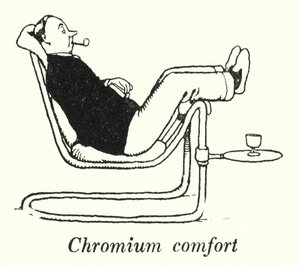 Confort en chrome (lithographie) - William Heath Robinson