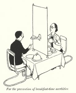 Pour prévenir les aigreurs du petit-déjeuner (lithographie) - William Heath Robinson