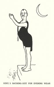 Maillot de bain pour homme pour la soirée (lithographie)