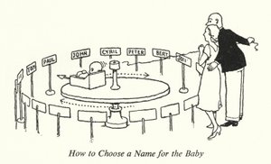 Comment choisir un nom pour le bébé - William Heath Robinson