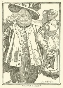 Illustration pour Don Quichotte (lithographie) - William Heath Robinson