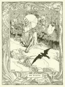 Illustration pour Don Quichotte - William Heath Robinson