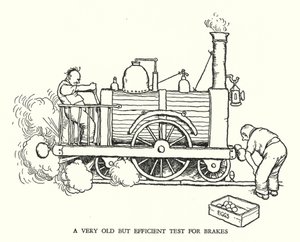 Illustration pour Railway Ribaldry de W Heath Robinson - William Heath Robinson