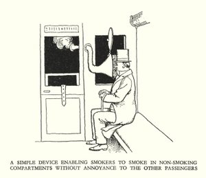 Illustration pour Railway Ribaldry par W Heath Robinson - William Heath Robinson
